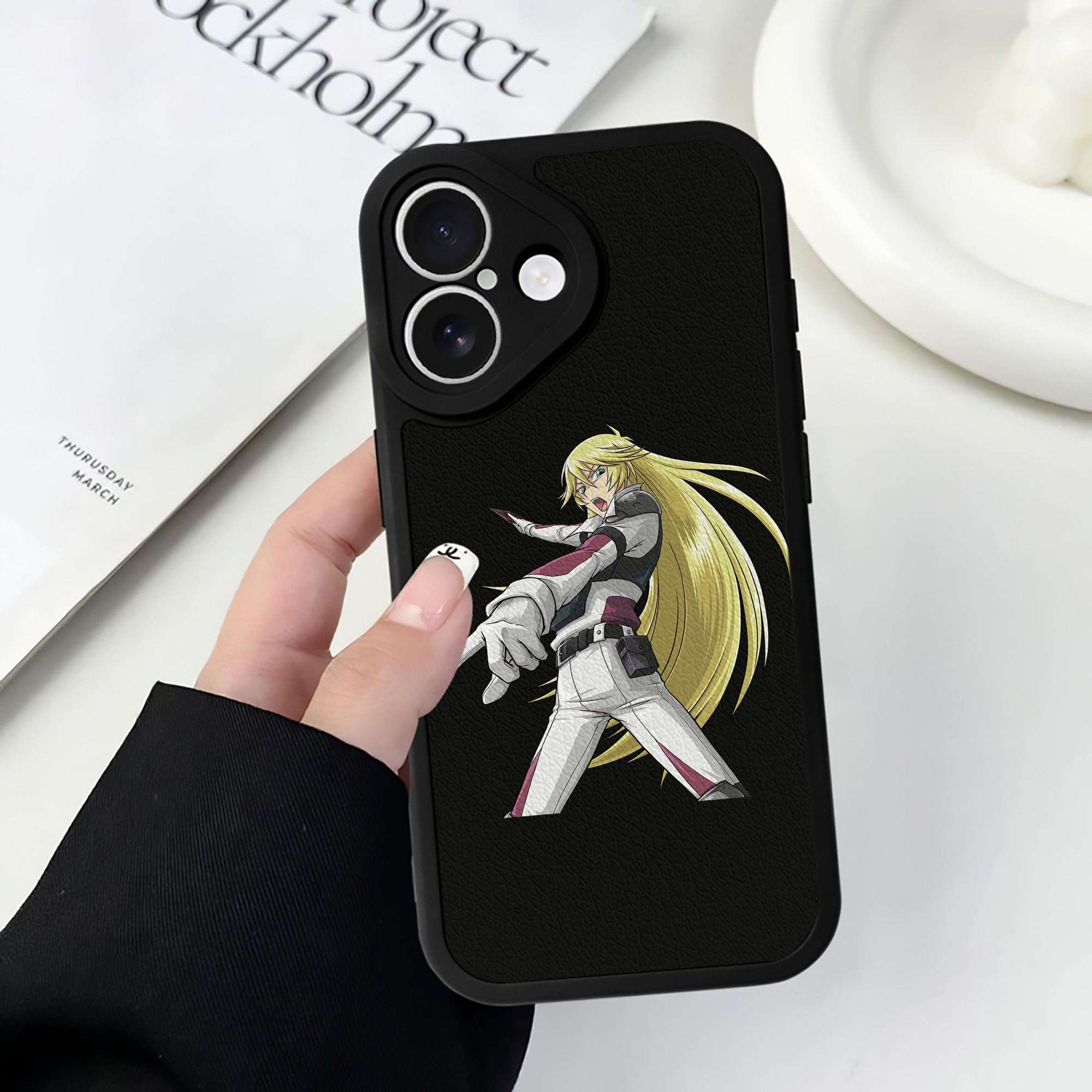 （画像用） 遊☆戯☆王 Yu-Gi-Oh! 【iPhone 16シリーズ対応】シリコンスマホケース（レザー調） 材質：シリコン